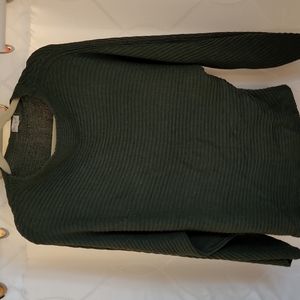 Women's Hem & thread olive green sweater gently worn